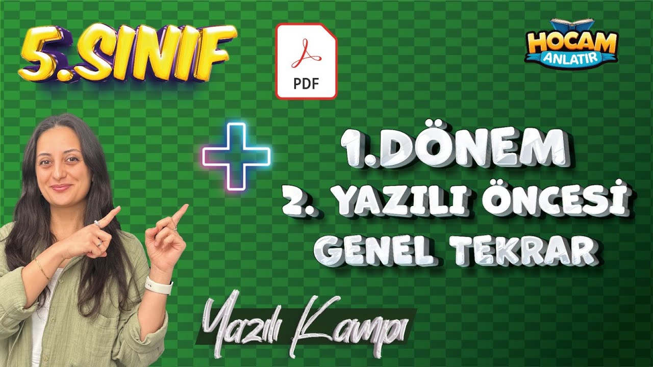 5. Sınıf Fen Bilimleri | 1. Dönem 2. Yazılı Genel Tekrar