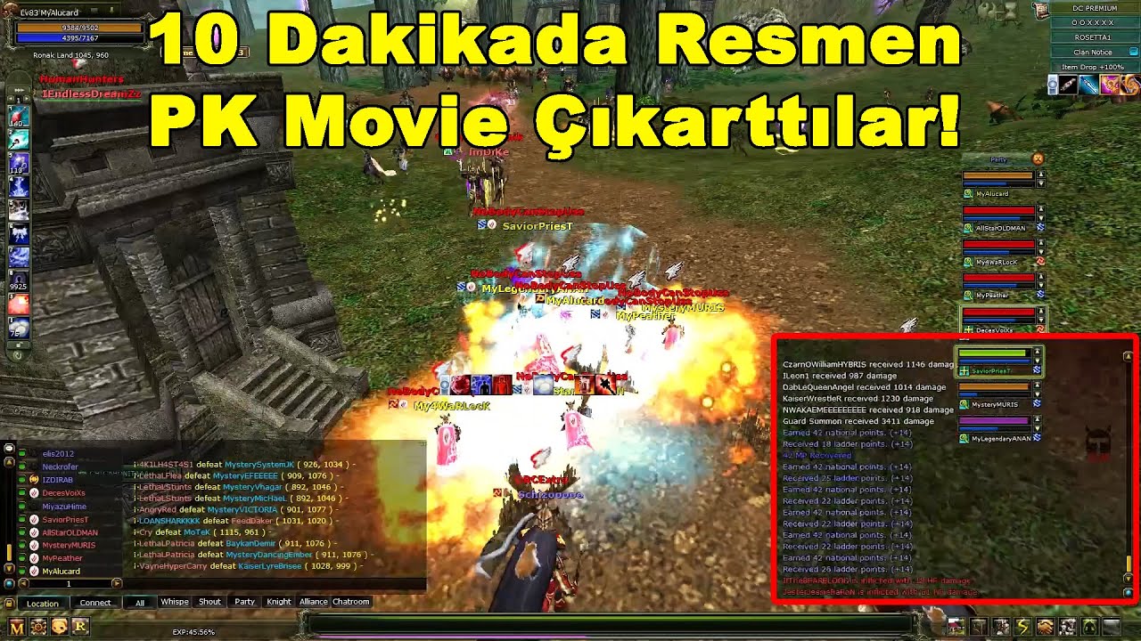 Felankor &Ccedil;ıkınca Bowl'da 10 Dakikada 15K NP Kastılar! PK Movie Tadında Mage PK! | Knight Online
