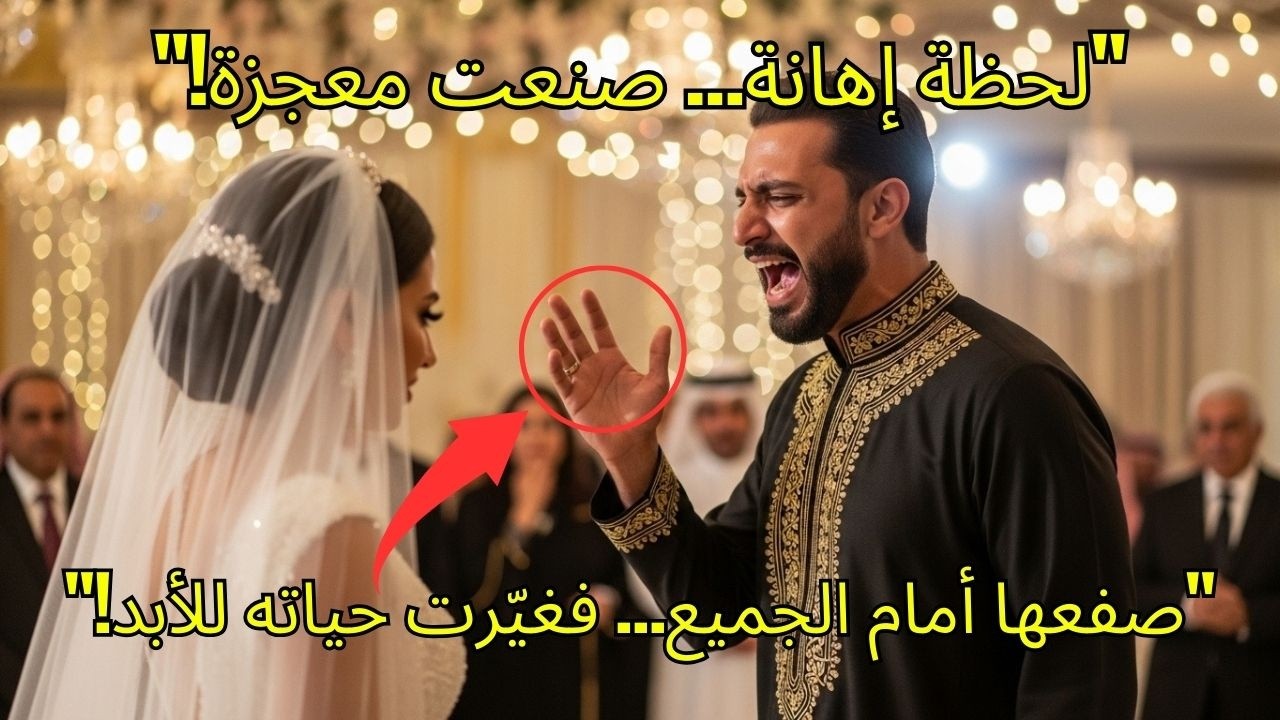 العريس صفع العروس أمام 300 شخص… لكن ما فعلته بعدها أسقطه أمام العالم كله!