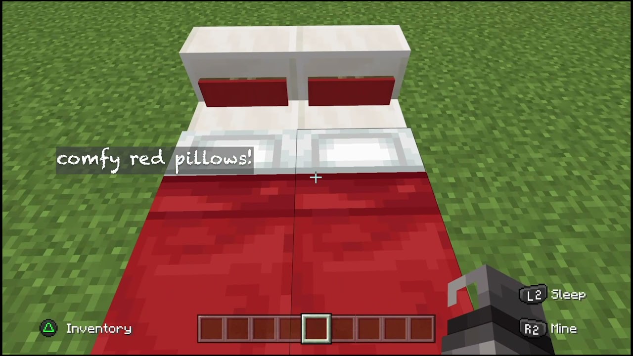How to make a bed and sofa with PILLOWS in Minecraft!