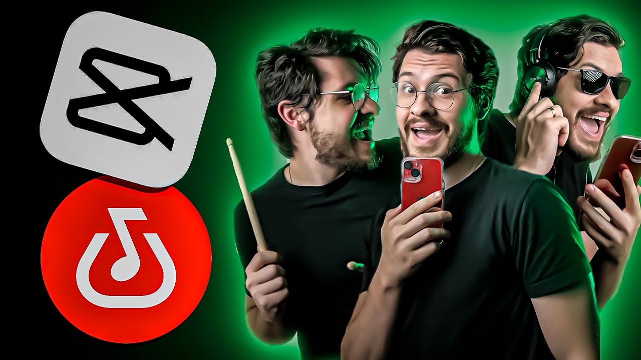 Como fazer VIDEOCLIPES e MÚSICAS pelo BANDLAB e CAPCUT no celular! (EFEITOS Criativos)