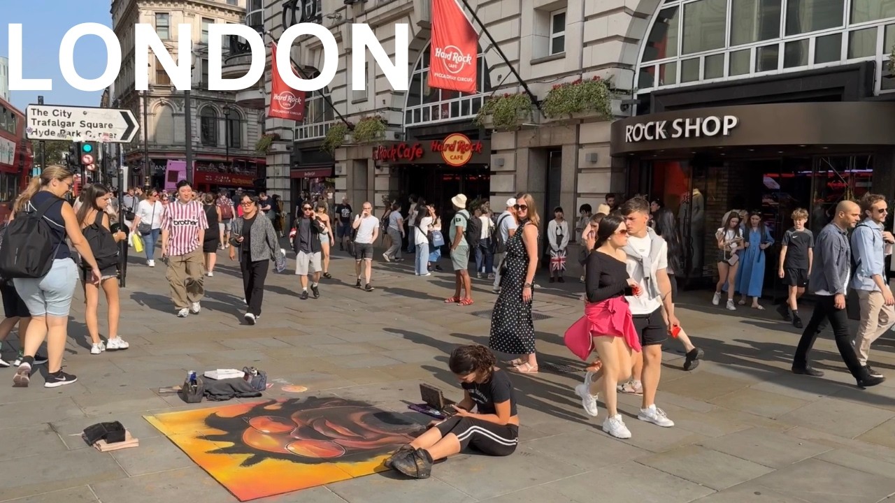 London Summer Walk 2024 Oxford Street, Regent Street Piccadilly Circus Leicester Square Walking Tour