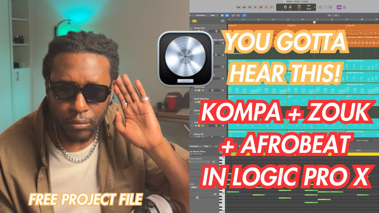 How To Make Modern Kompa + Afrobeat in LOGIC PRO X | Dadju x Kompa Gouyad (Prod. By Aleko).