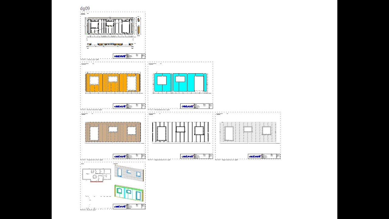 cadwork 3d V27 Planausgabe Wand