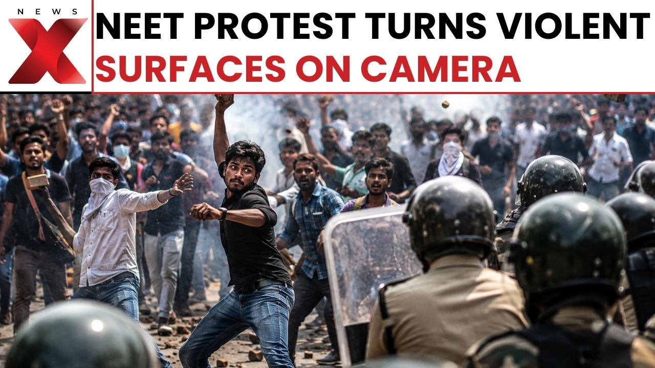 Patna Violence During NEET Protest: Stone Pelting Erupts Between Protesters And Police | NewsX