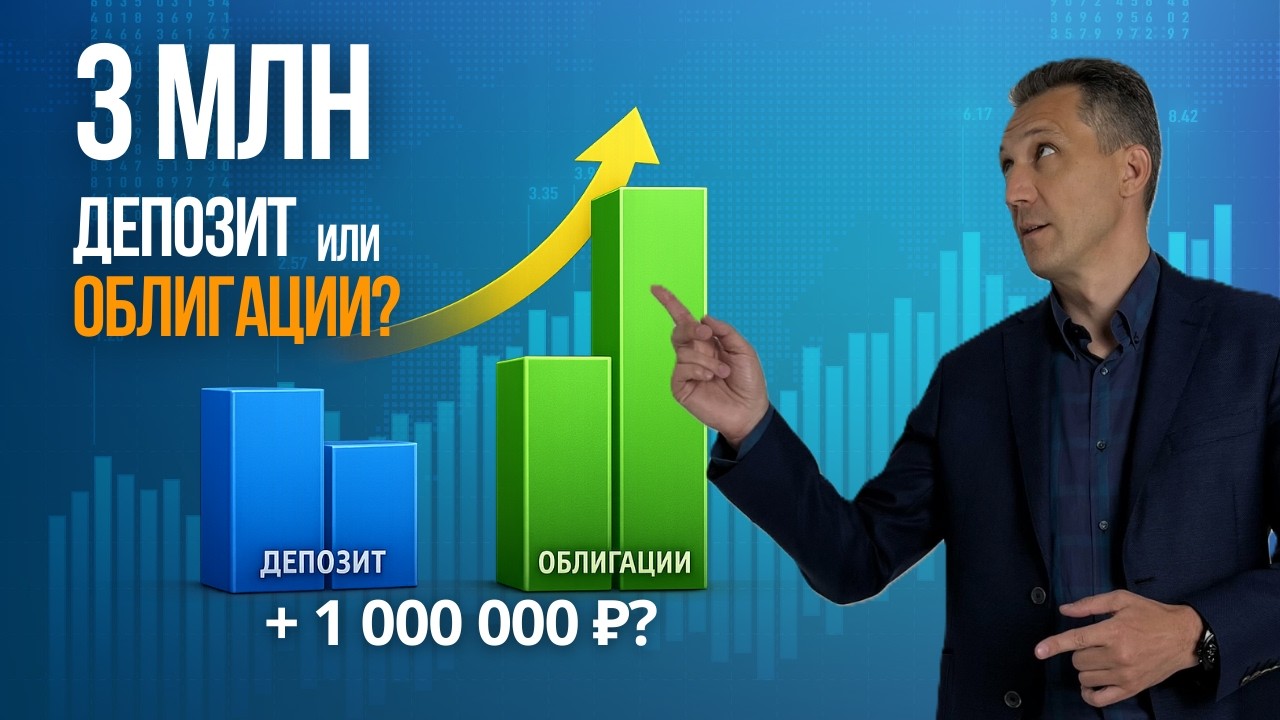 3 млн ₽: депозит или облигации? +1 млн?