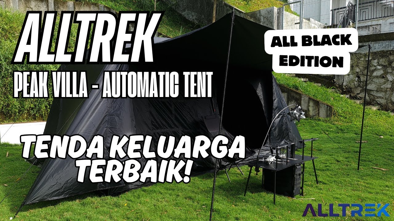 TENDA KELUARGA ALLTREK PEAK VILLA AUTOMATIC TENT BLACK EDITION