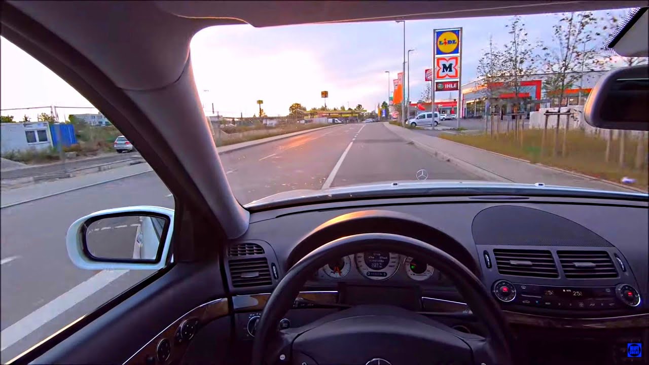 Mercedes Benz E55 //AMG W211 / POV Drive / Stadt/Land fahrt