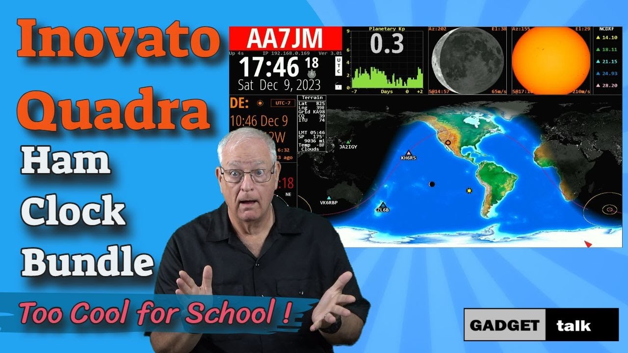 Inovato Quadra Ham Clock Bundle - Too Cool for School!