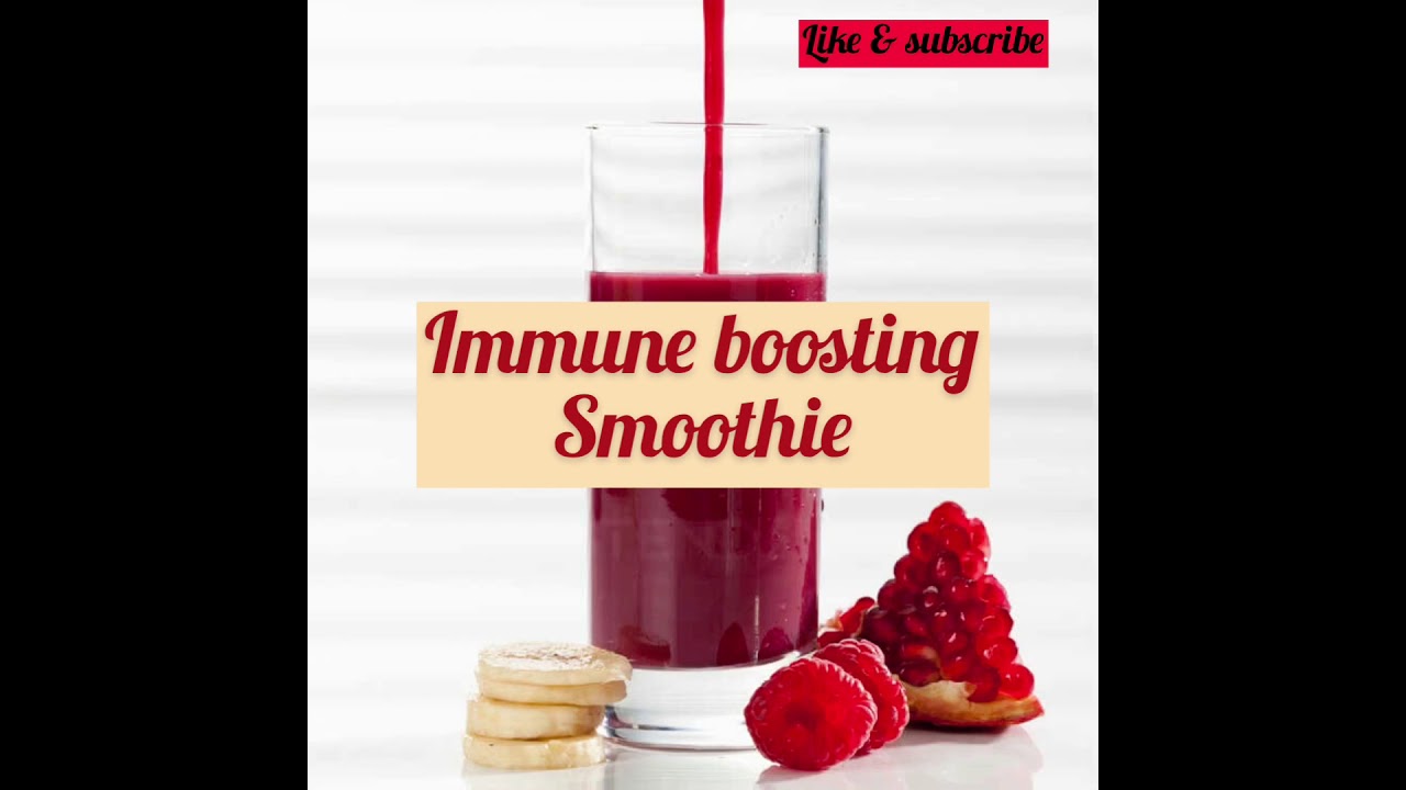 Pomegranate smoothie for immune boosting