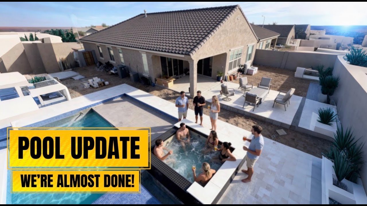 Update On Our Arizona Pool Build! Almost done!