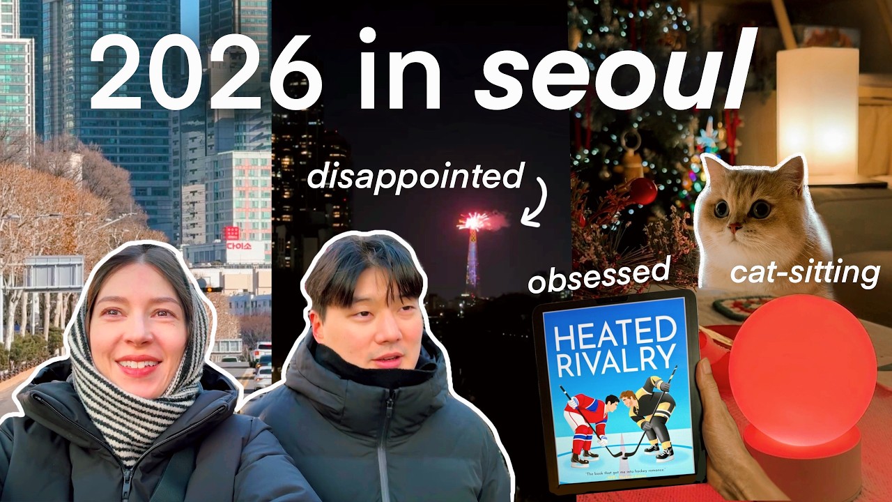 disappointing NYE in seoul 😐🇰🇷 heated rivalry obsession, cat-sitting & 2026 resolutions | korea vlog