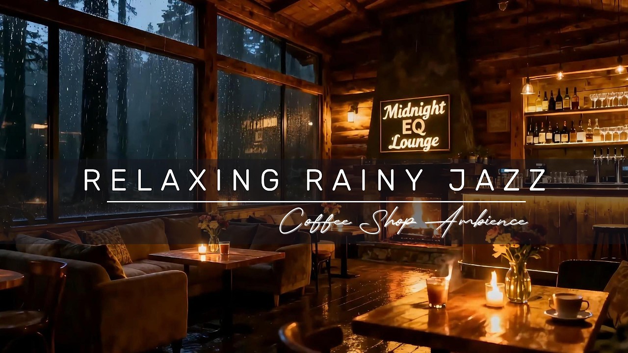 Relaxing Rainy Jazz: Cozy Coffee Shop Ambience for Focus & Chill ☕🌧️