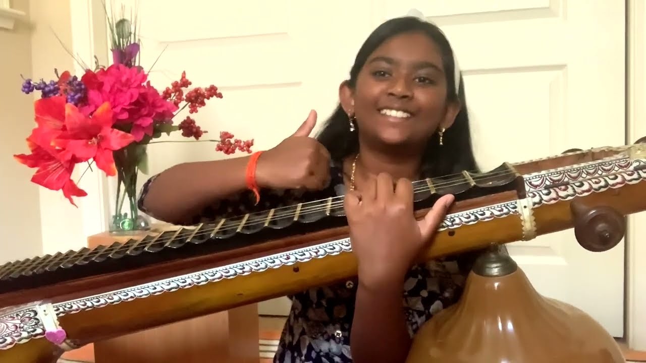 analekara geetham learning mode with swara & lyrics (veena)