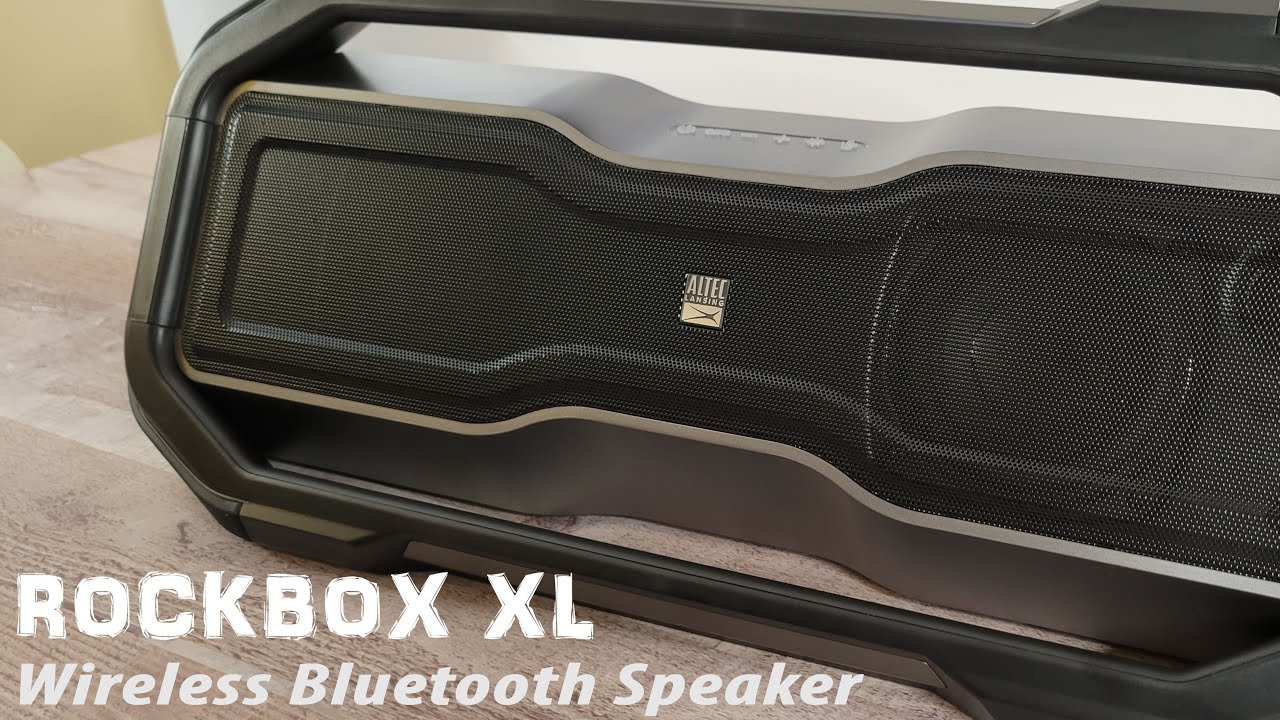 Rock Out Wherever You Go!!! Rockbox XL Wireless Bluetooth Speaker Sound Test and Review
