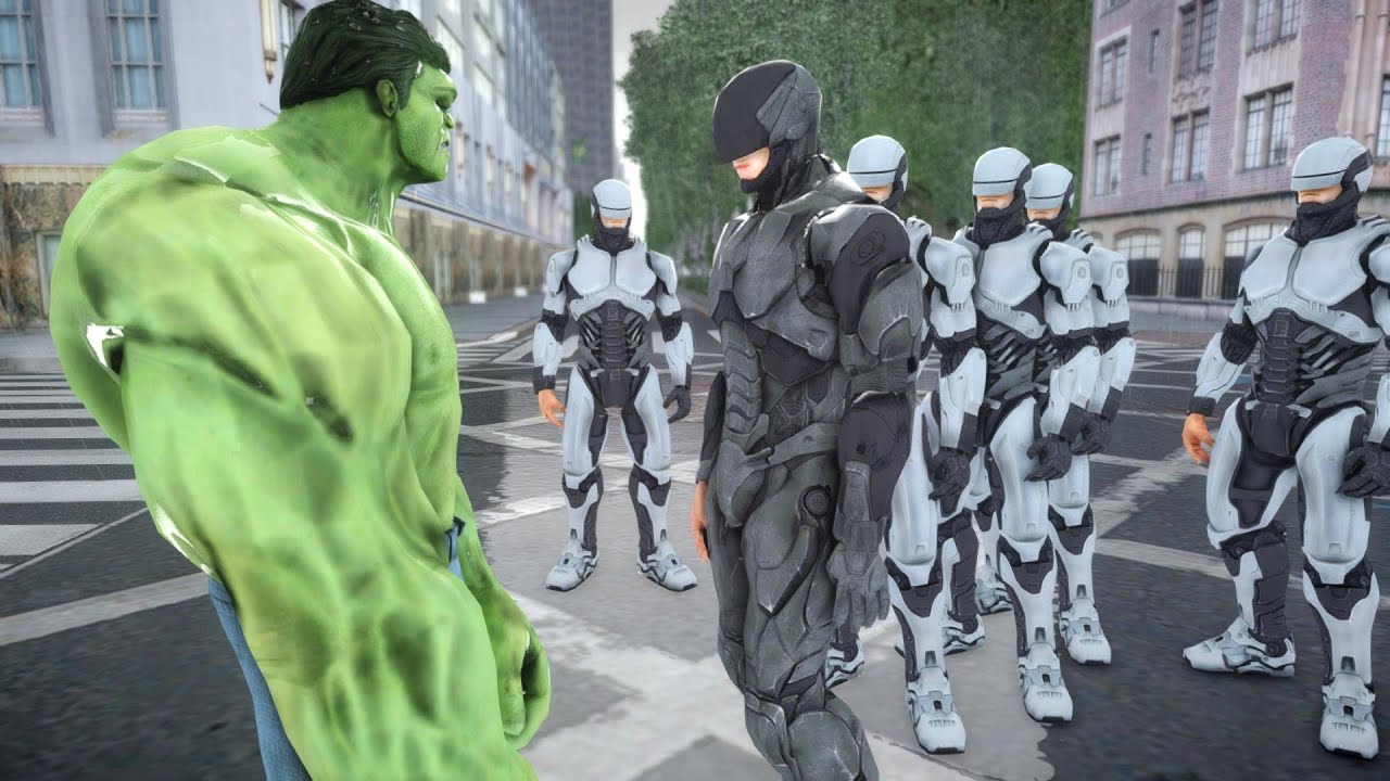 ROBOCOP VS HULK - EPIC BATTLE