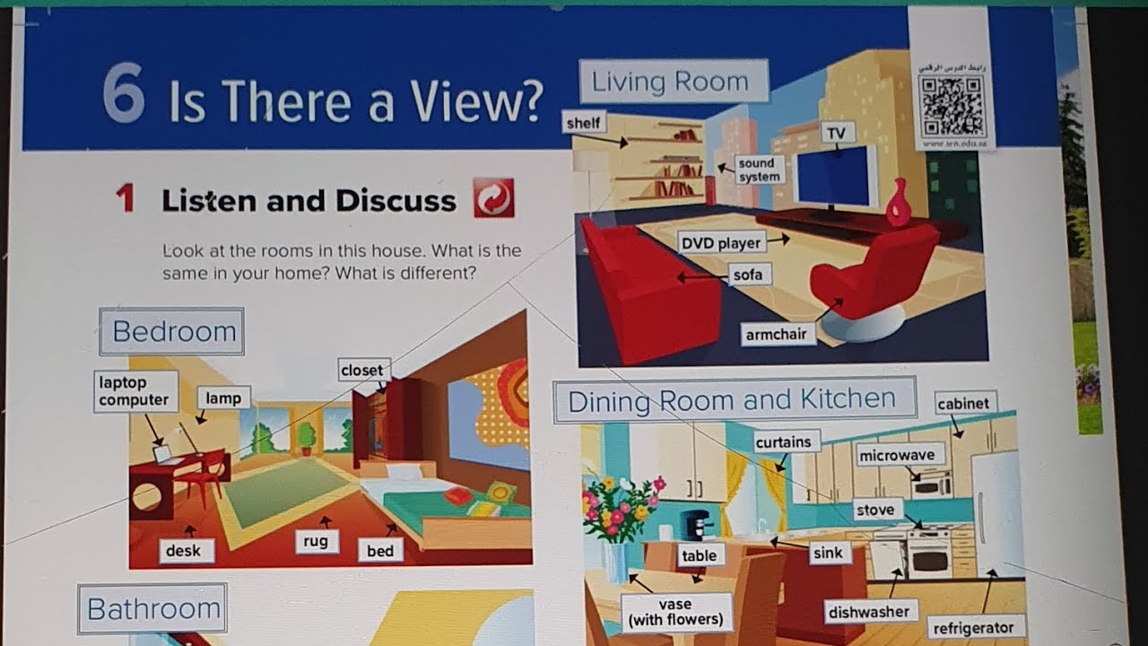 انجليزي اول متوسط الوحده السادسه is there a view