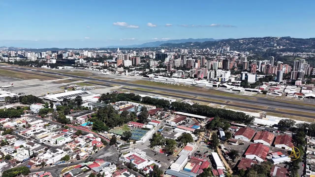 Así se ve el Aeropuerto de Guatemala desde el aire