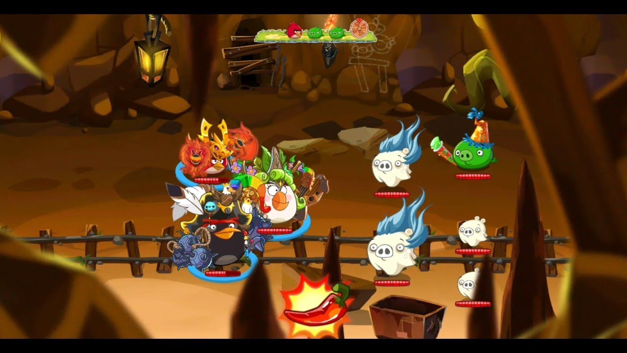 Angry birds epic all stars | cave 25 (Pig Paradise) | level 1
