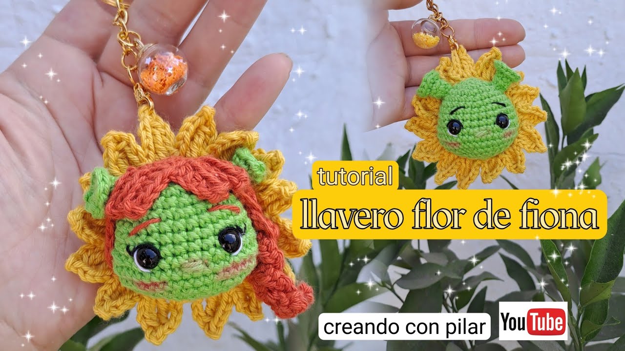 llavero flor de fiona ( especial san valentin)