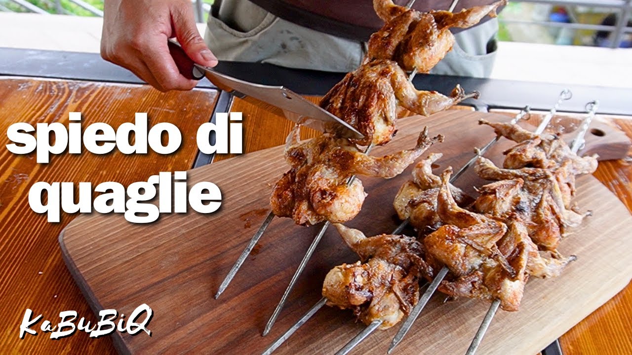Quaglie allo spiedo!!! sfiziosissime!!!