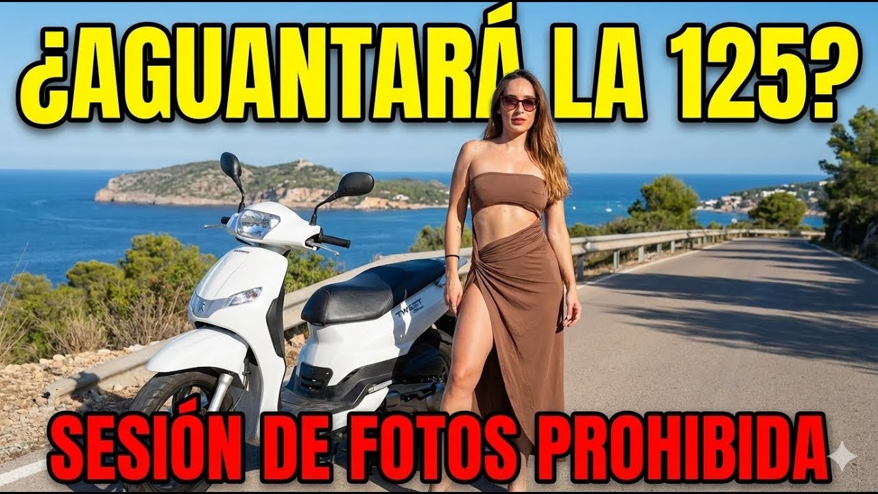 🏍️ Ibiza en moto: ruta en 125cc + sesión de fotos 📸🌊