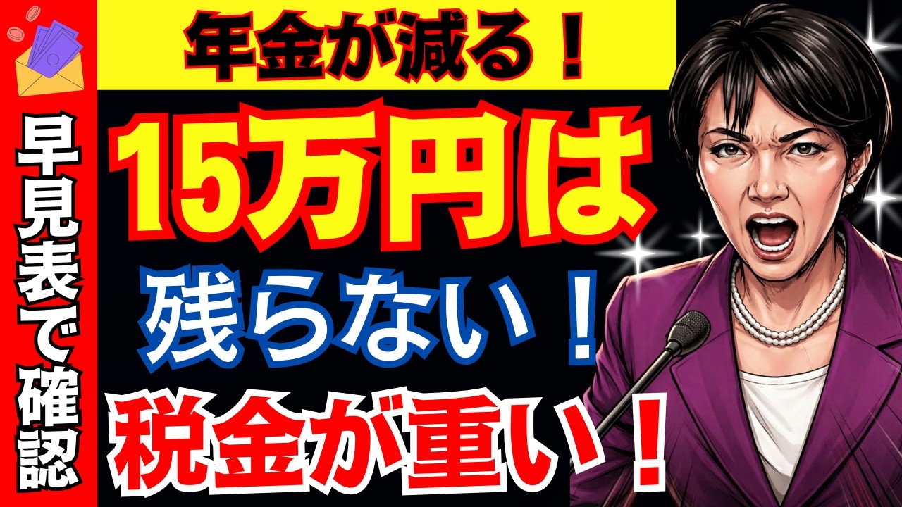 【2026年2月最新版】あなたの年金15万円は本当に残るのか！？単身・夫婦別の手取り額と月10〜20