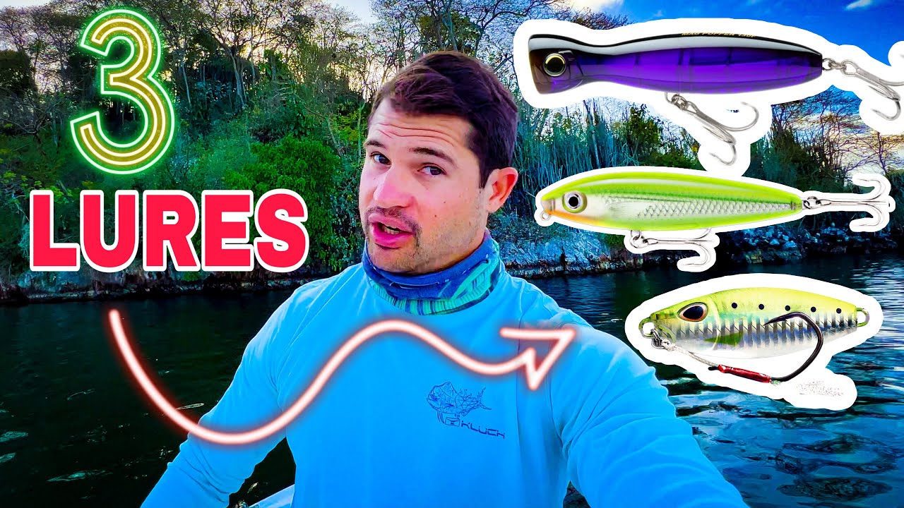 3 FISH 3 LURES CHALLENGE! YOU GET PRIZE IF I'M SUCCESSFUL (TRINIDAD and TOBAGO)