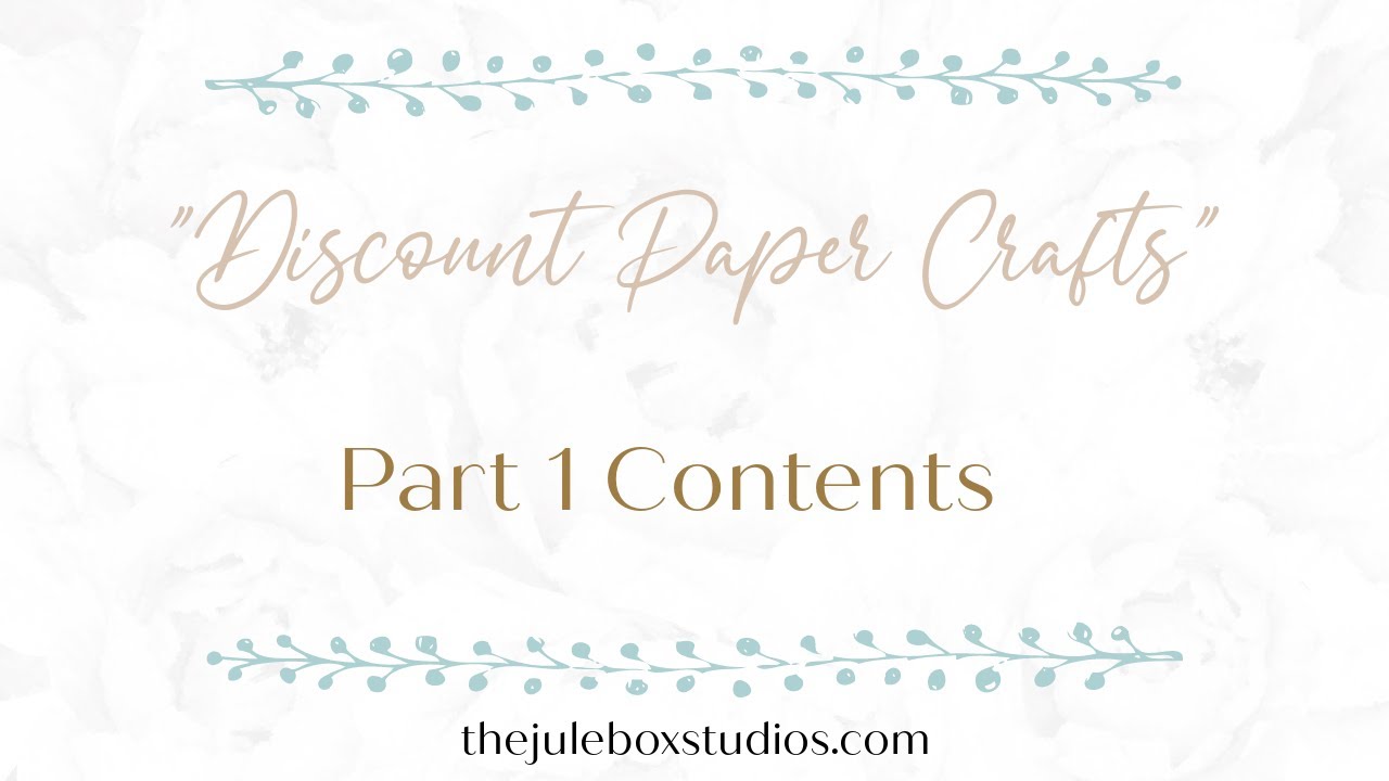 Are YOU ready for a CRAFTY RUMBLE?! Discount Paper Crafts event!! Part 1 Contents!