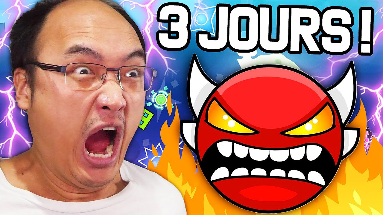 J'AI PASSÉ 3 JOURS POUR COMPLÉTER MON PREMIER NIVEAU DÉMON SUR GEOMETRY DASH !