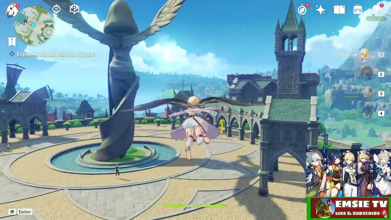Genshin impact  | How complete wind Gliding license test impact I Tips&Tricks