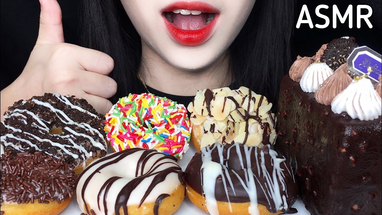 ASMR OREO, CHOCOLATE DONUTS, FANTASY CHOCOLATE CAKE 리얼사운드 먹방 REAL SOUND MUKBANG