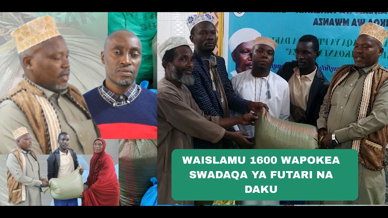 WAISLAMU 1,600 WAPOKEA SWADAQA YA FUTARI NA DAKU