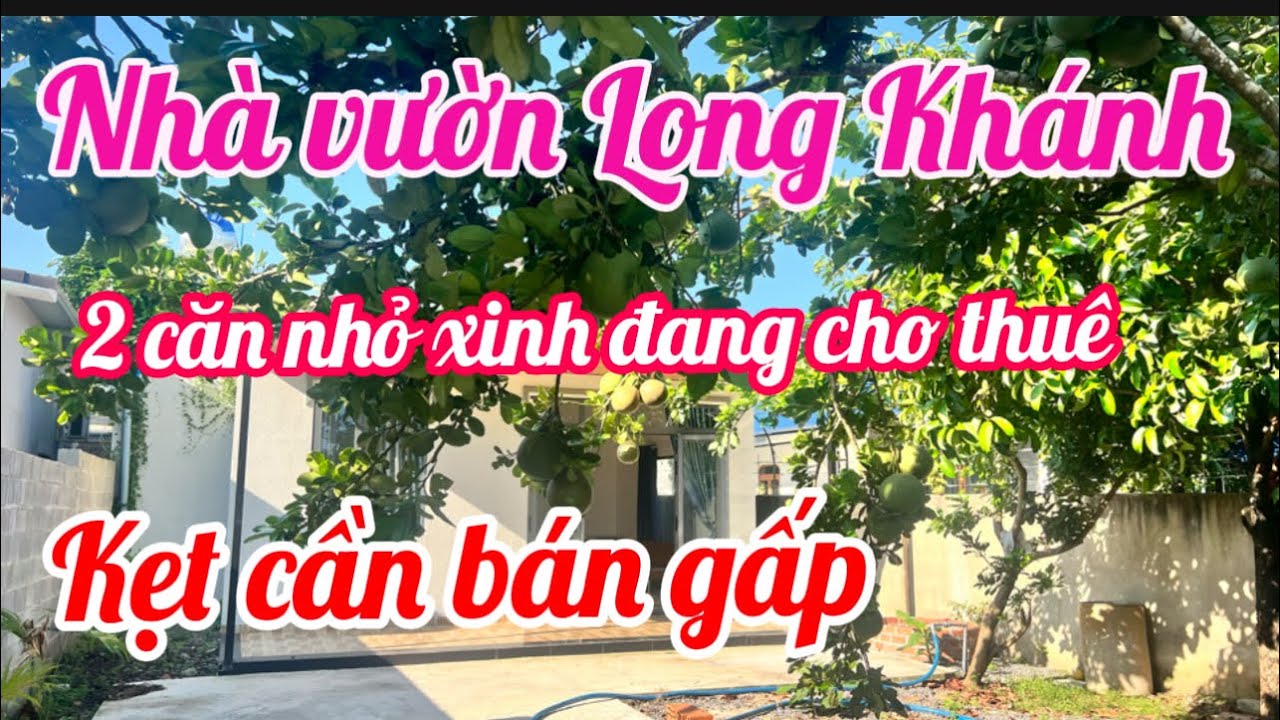 Nhà vươn Long Khánh. Hai căn nhà nhỏ xinh đang cho thuê. Nguồn thu ổn định .