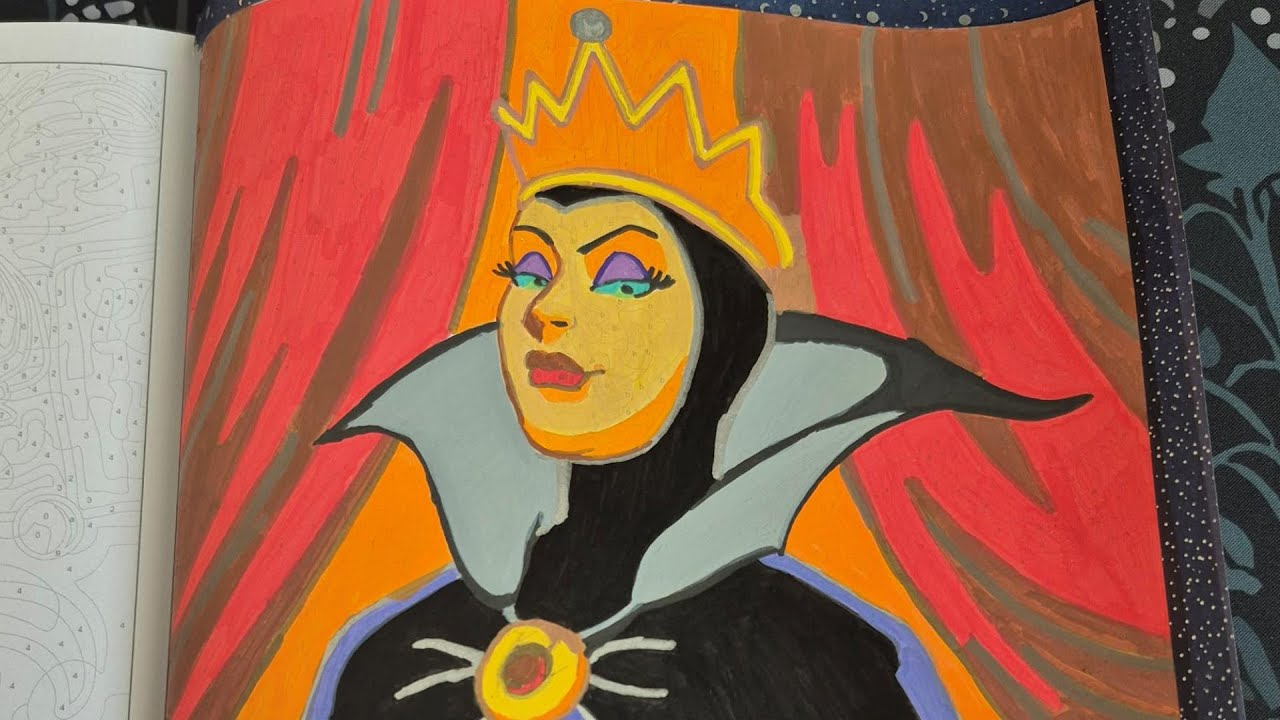 The Evil Queen-Villains Mystery Coloring Book