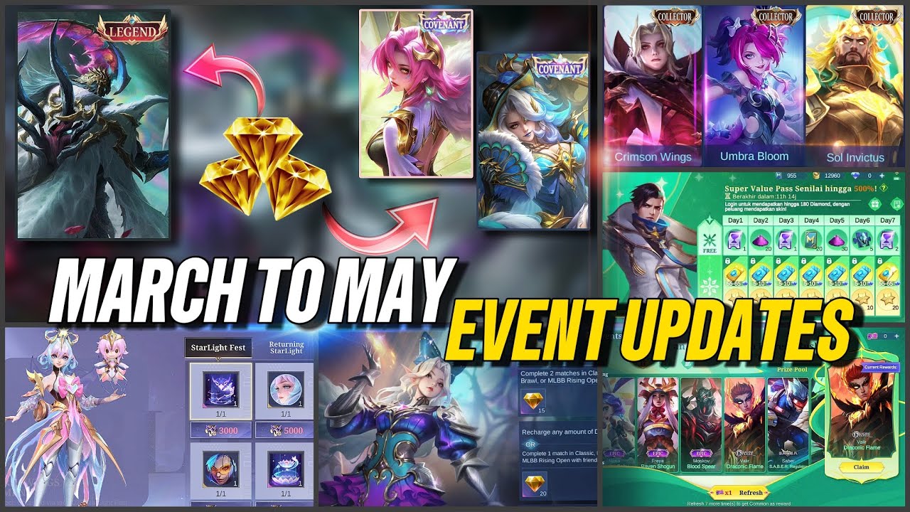 ‼️LATEST UPDATES‼️ ON THE UPCOMING EVENTS 🎉🎉🎉 #MLBBGoldenMonth