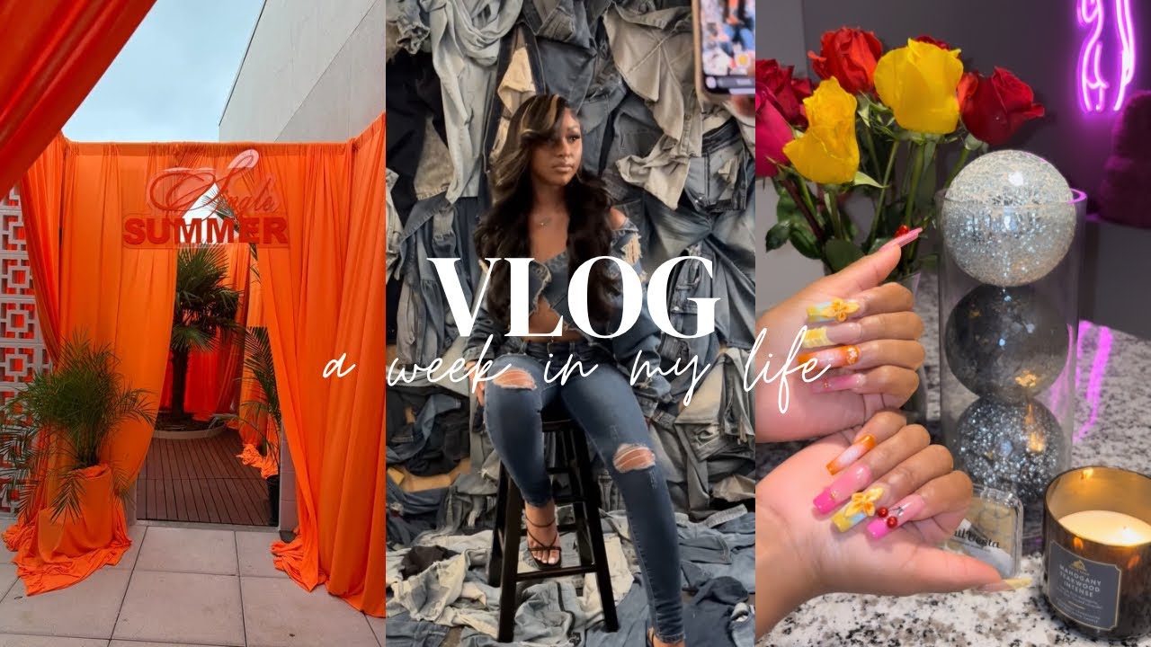 WEEK IN MY LIFE| BTS Photoshoot, DessDior Pool Party+ Cook with me+ Gym+ Target run & more♡