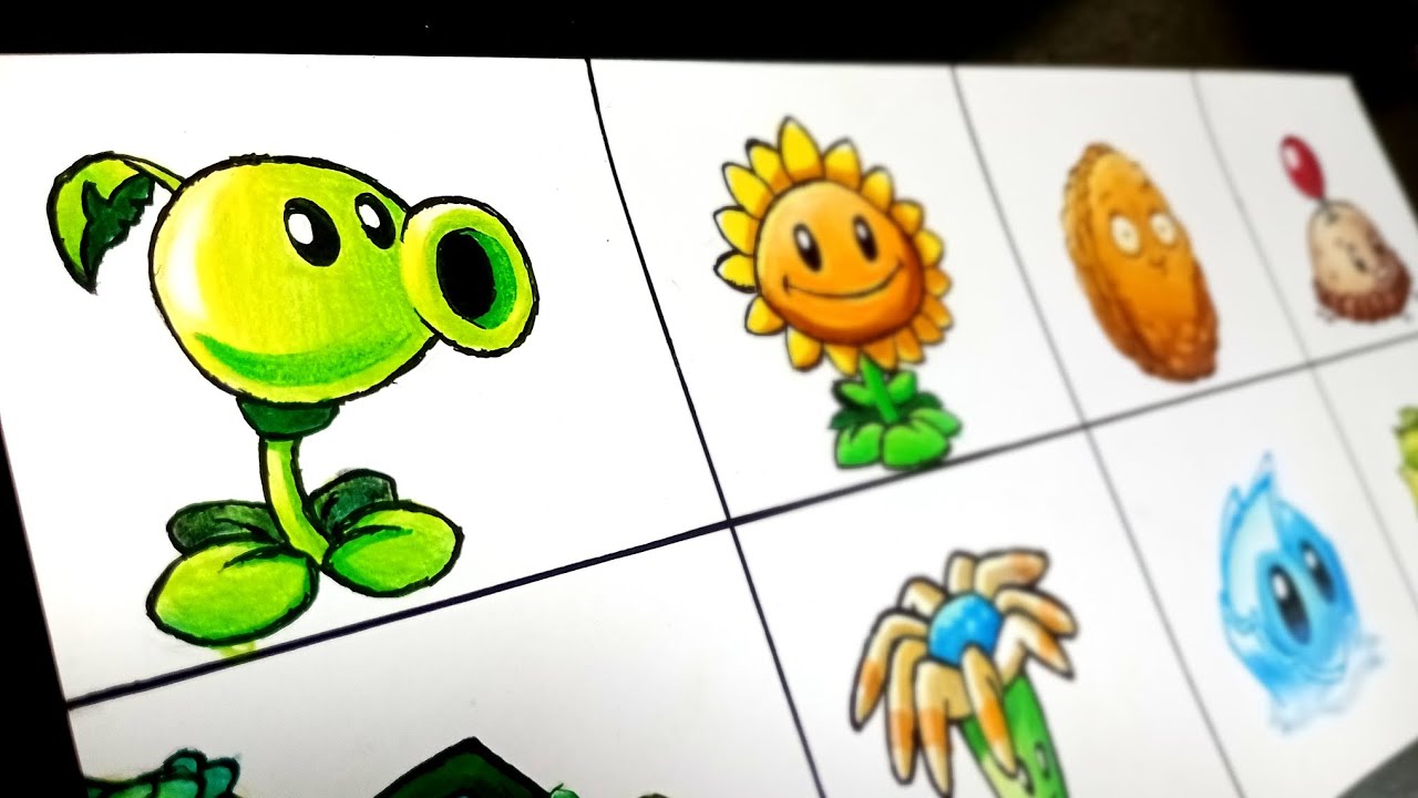 Dibujando todas las plantas [Plants Vs Zombies 2] Parte 1
