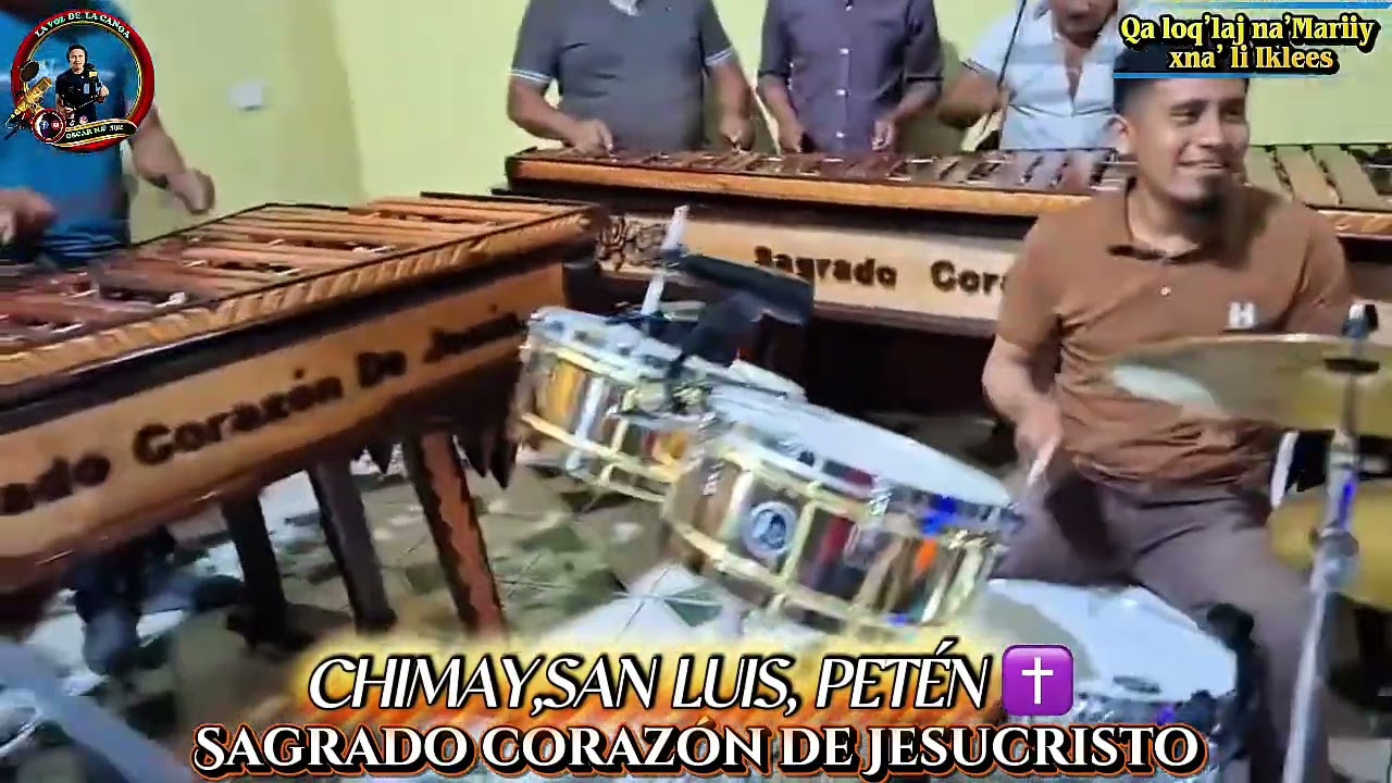 Canto instrumental para la virgen María, con grupo de CHIMAY, San Luis, Petén🙏❤️