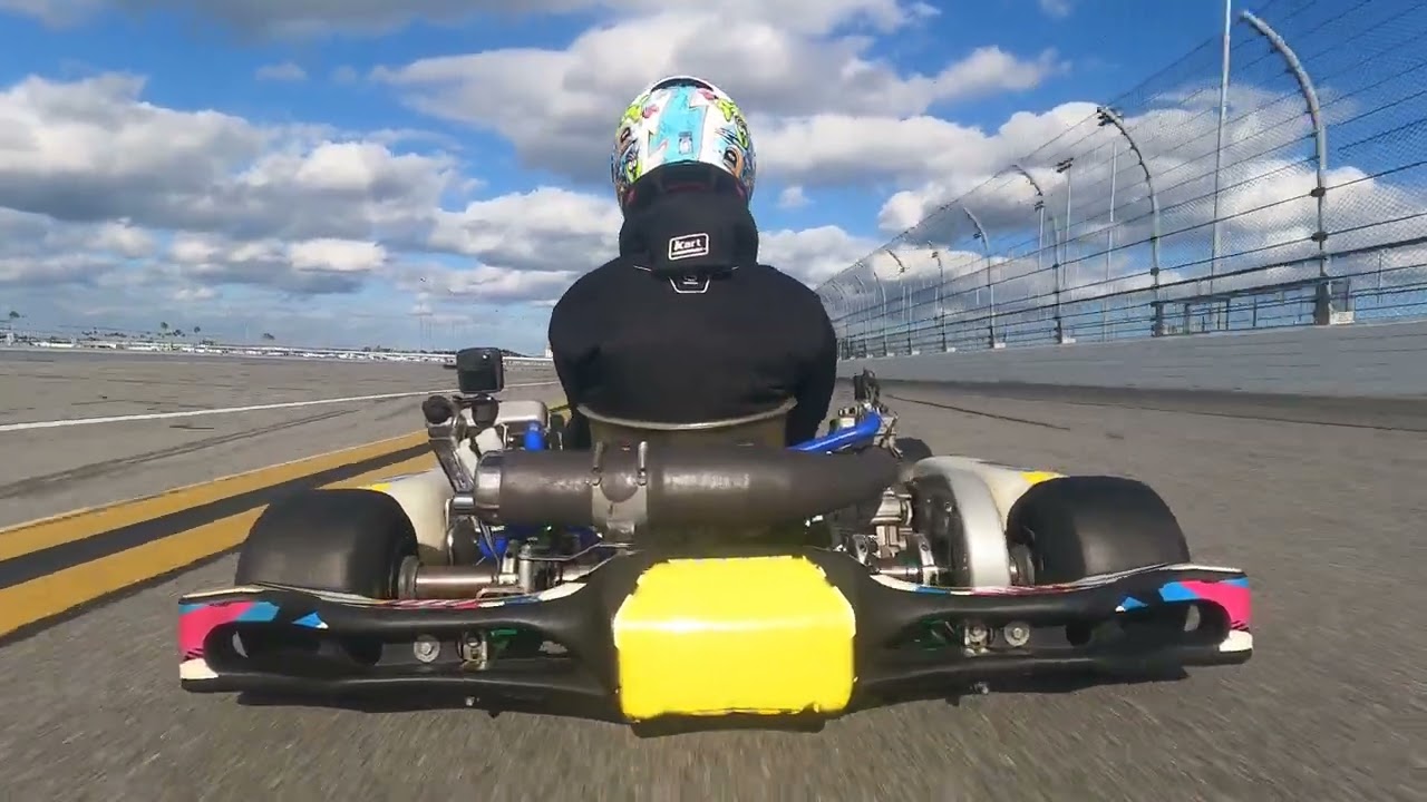 KARTING ON THE DAYTONA INTERNATIONAL SPEEDWAY