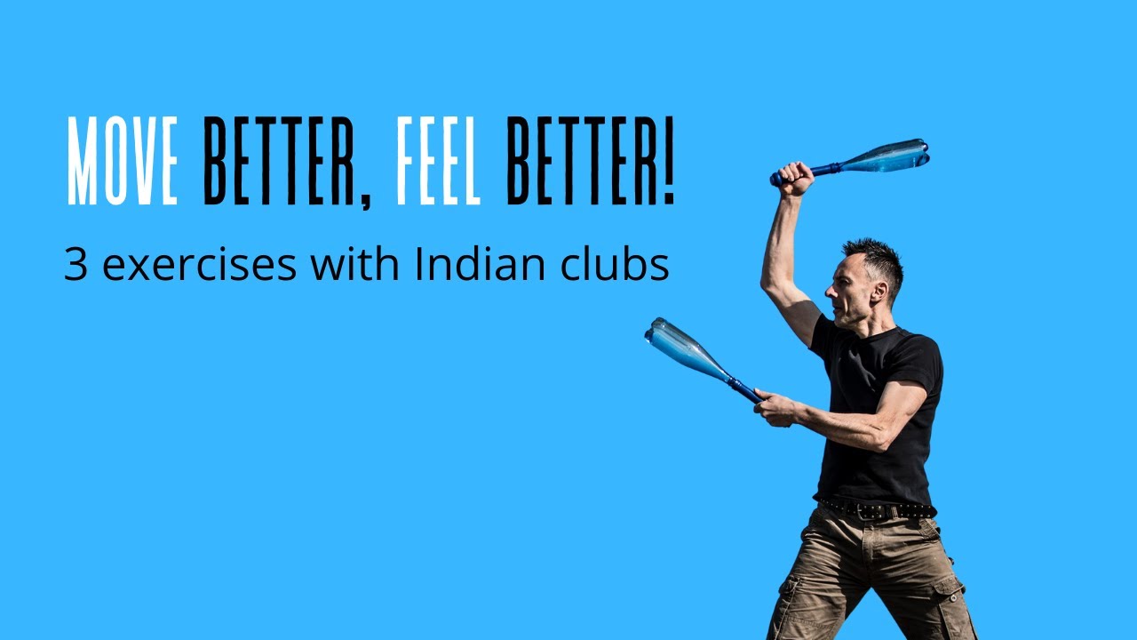 How to improve your hip internal rotation with Indian clubs