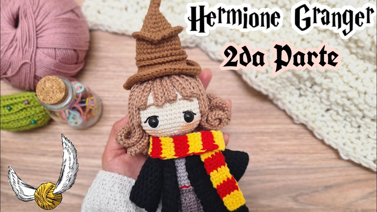 Hermione Granger amigurumi 2da Parte/Personaje de Harry Potter