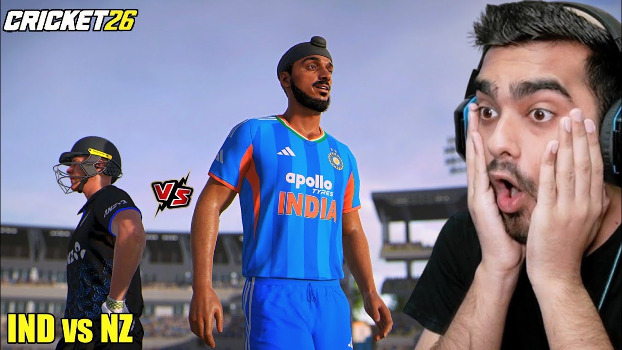 END! India Vs New Zealand T20-5 Cricket 26 (Hardcore Mode)