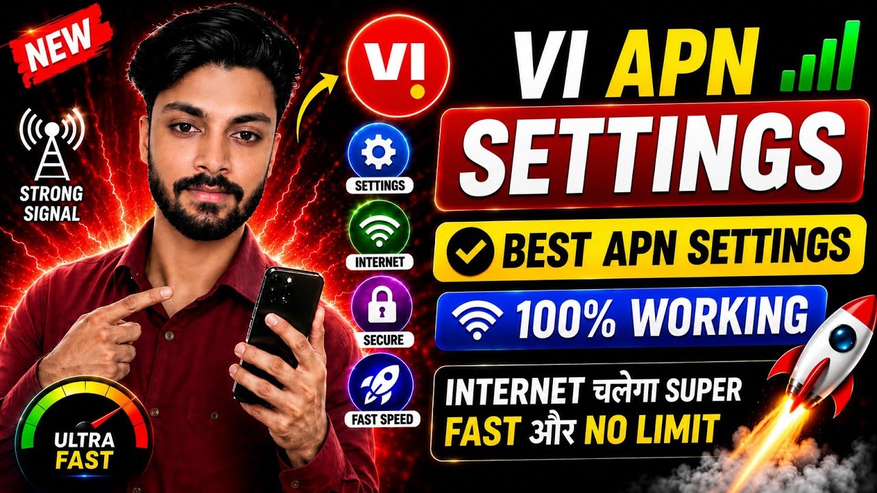 Vi APN settings 2026 🔴 | Vi network problem solution 😱 | How to increase Vi internet speed #viapn