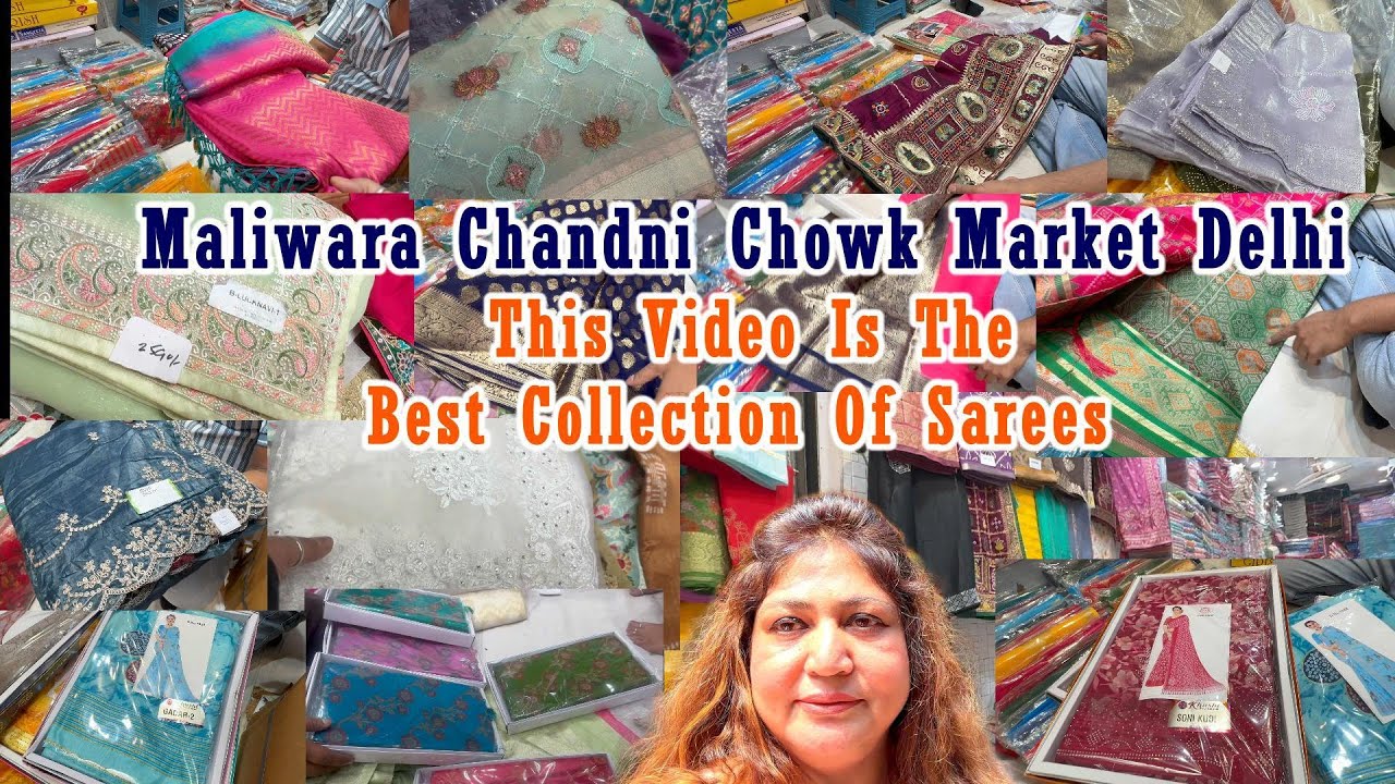 Maliwara Chandni Chowk Market Delhi ||  Latest Sarees Collection 2025 || Beat Of Sarees Only