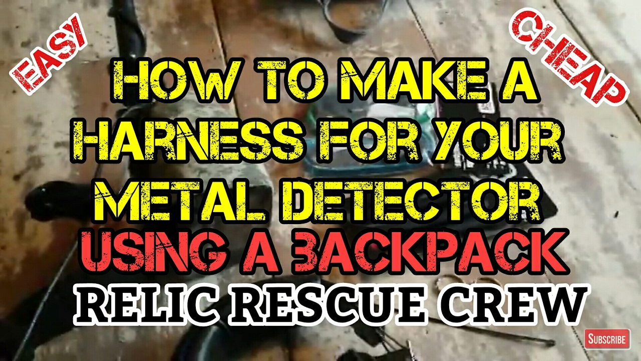 How to Make a Metal Detector Harness Using A Backpack.
