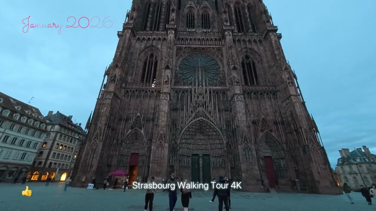 Strasbourg Cathedral 4K | One of Europe&rsquo;s Most Beautiful Cathedrals. Walking tour 2026