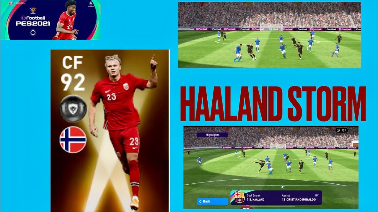 E.Haaland Cannonball  #eFootball PES 2021