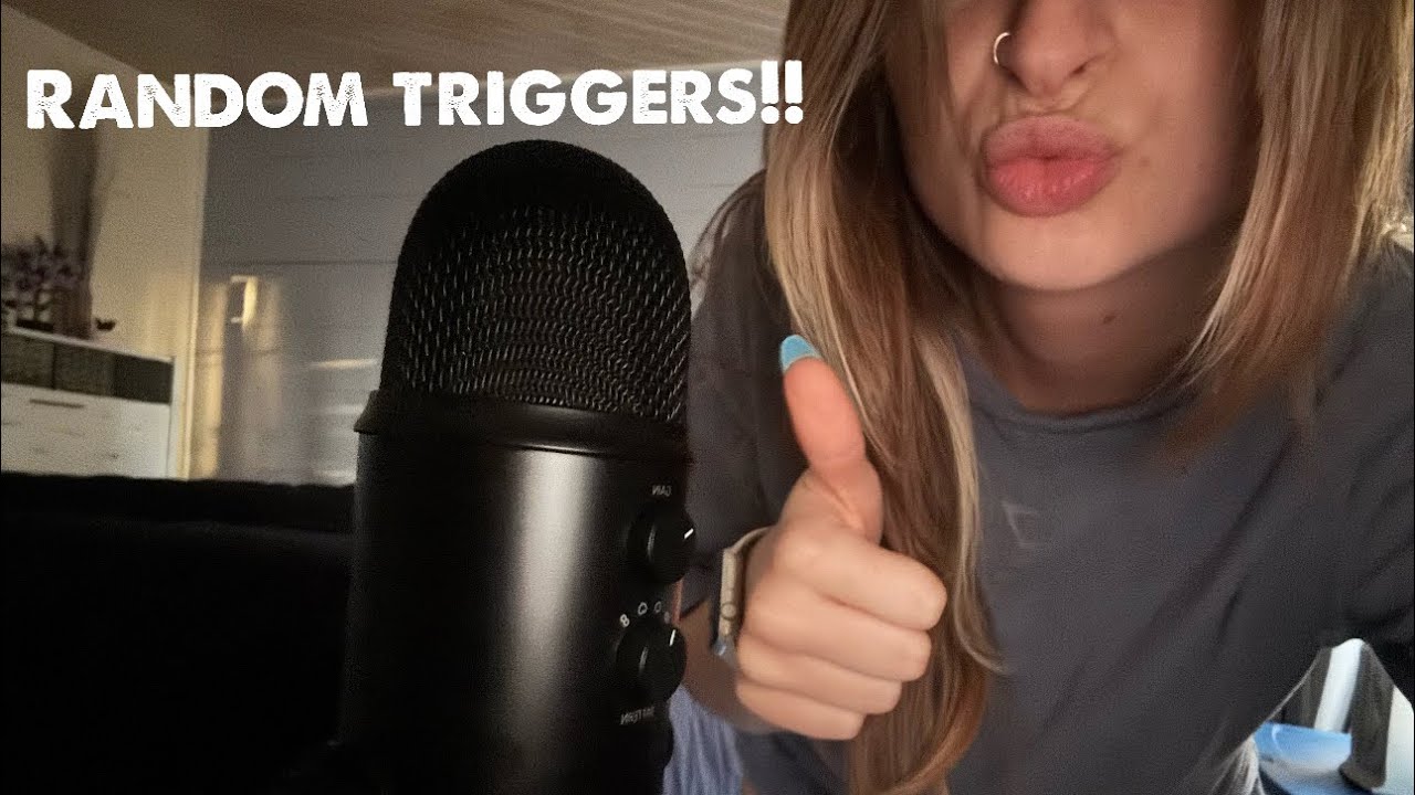 ASMR TAPPING AND SCRATCHING ON RANDOM TRIGGERS!!