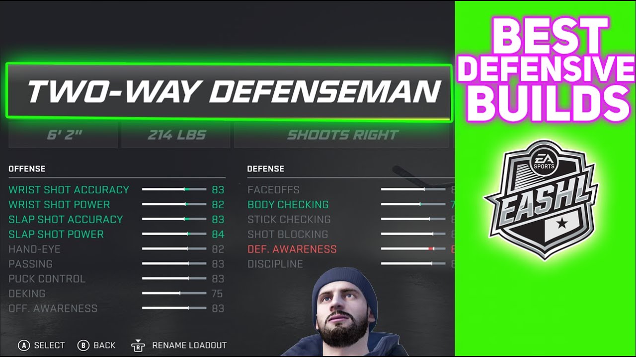 NHL 21 EASHL BEST DEFENSEMAN BUILDS!